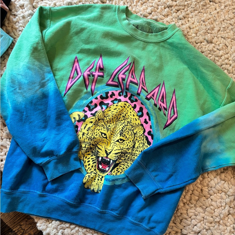 Urban Outfitters Def Leppard Oversized Crewneck